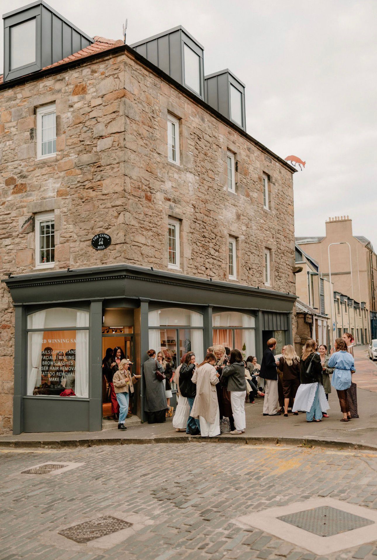 Combined. salon exterior on Canon Street, Edinburgh